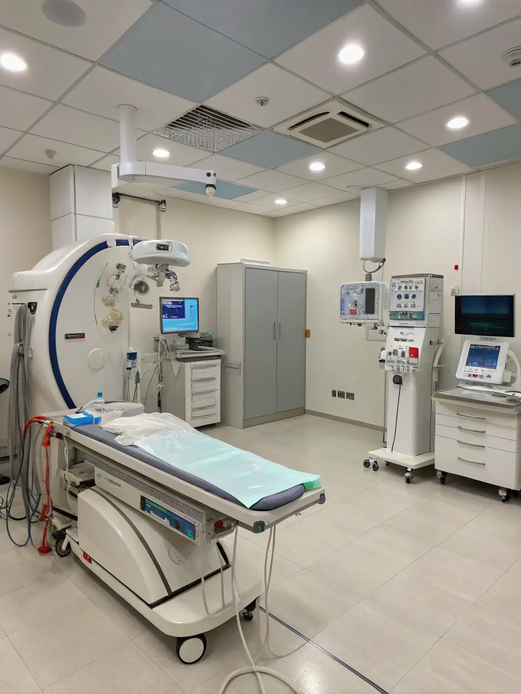 A medical facility room equipped for detoxification, showcasing a safe and supportive environment for individuals in recovery.